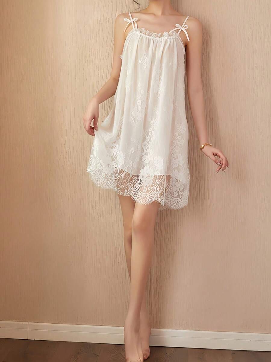 Sexy Lace Suspender Pajama Set With Panties Erotic Sleepwear For Women Seductive Nightwear Lingerie Home Clothes Honeymoon Gift